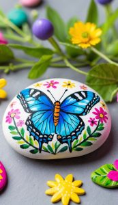 26 Butterfly Painted Rock Ideas for Fluttering Garden Decor - Living ...