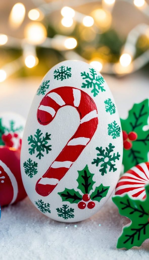 18 Festive Christmas Painted Rock Ideas for Holiday Cheer: Spread Joy ...