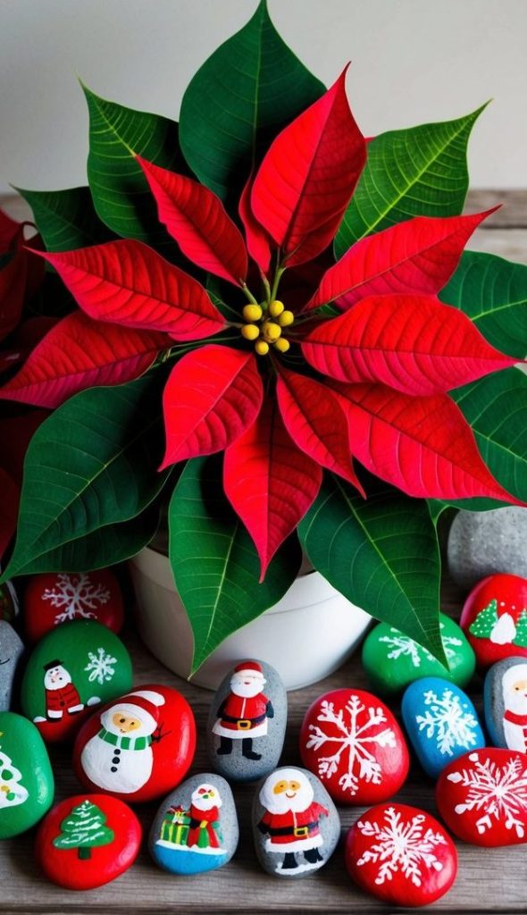 18 Festive Christmas Painted Rock Ideas for Holiday Cheer: Spread Joy ...