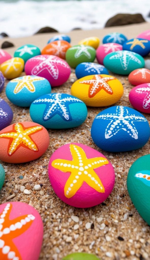 15 Stunning Ocean-Themed Painted Rock Ideas for Coastal Vibes - Living ...