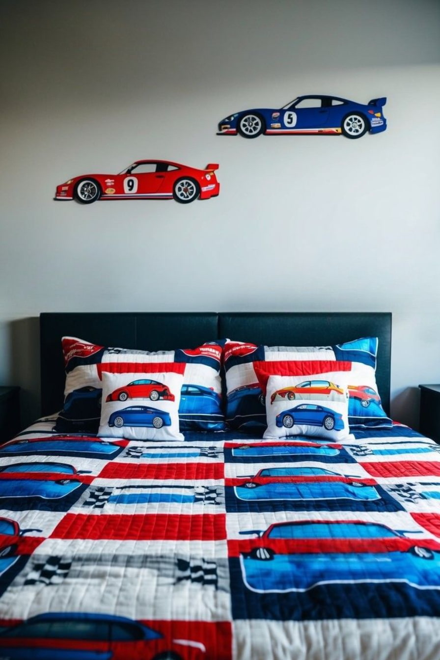 19 Car-Themed Bedroom Decor Ideas for Kids: Rev Up Your Child's Room ...