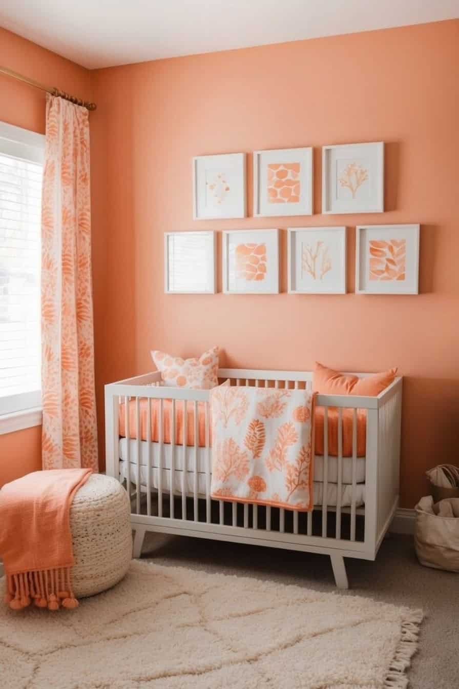 20 Coral Nursery Ideas: Cheerful Peach-Toned Designs for Your Baby's Room