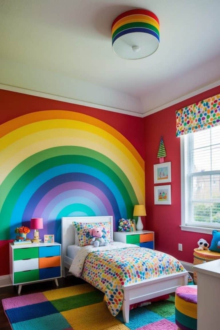19 Rainbow Bedroom Decor Ideas for Kids: Brighten Up Your Little One's ...