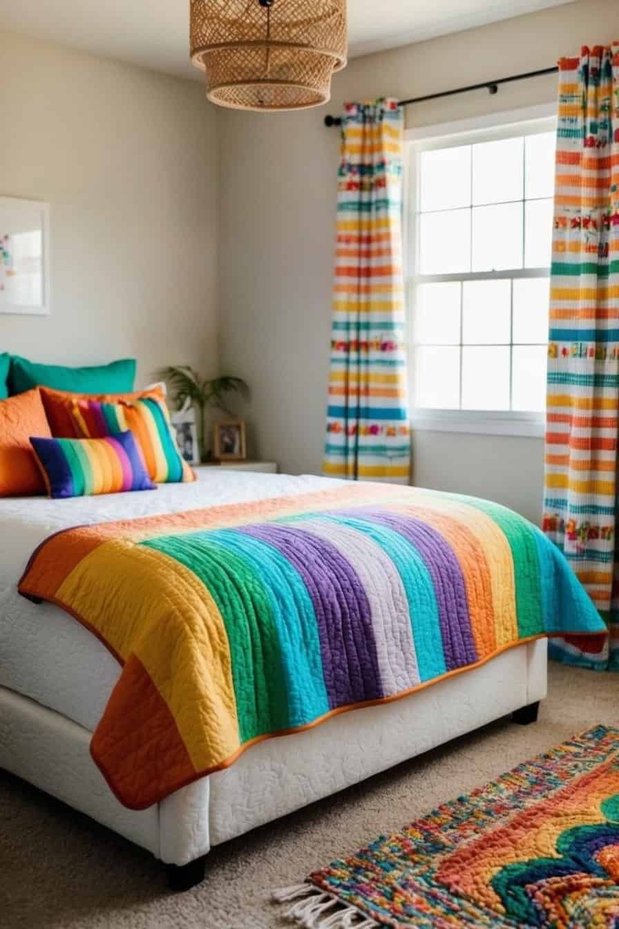 19 Rainbow Bedroom Decor Ideas for Kids: Brighten Up Your Little One's ...