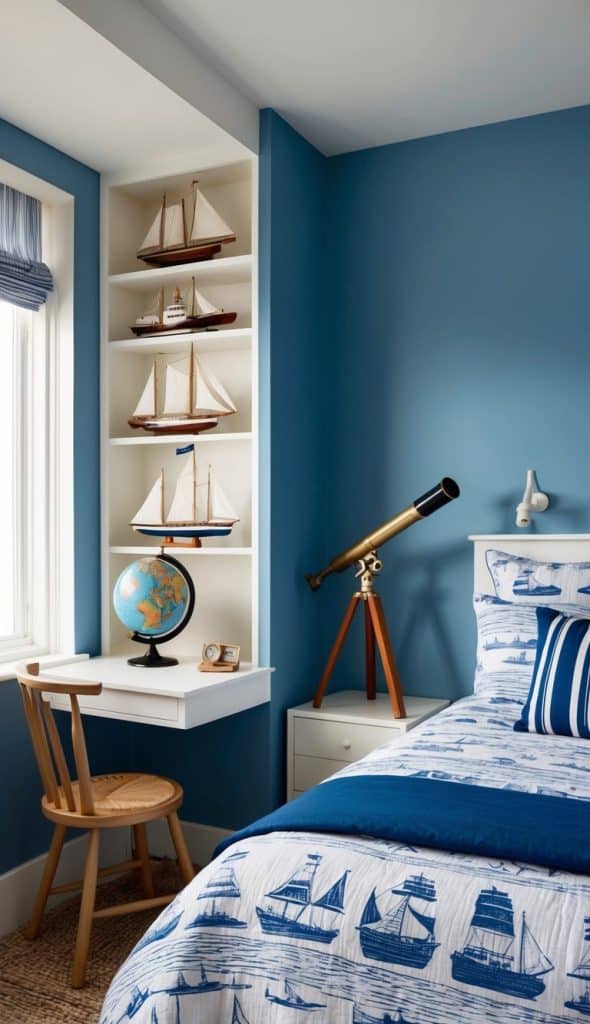 24 Boys' Blue Bedroom Ideas: Nautical Themes and Bold Patterns for a ...