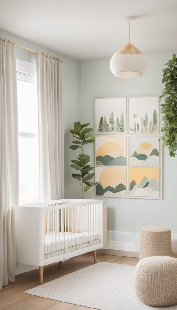 View of 23 Modern Nursery Ideas: Chic and Cozy Spaces for Your Little One