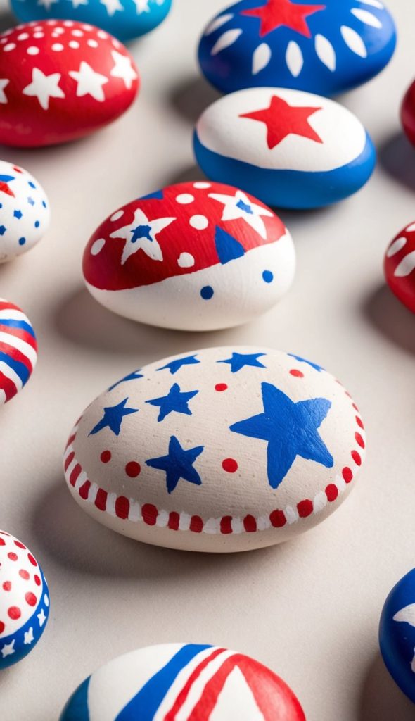 17 4th of July Painted Rock Ideas: Creative Patriotic Designs for ...