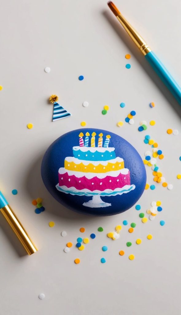 47 Birthday Painted Rock Ideas for Colorful Celebration Creations