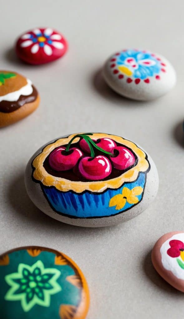 28 Food Painted Rock Ideas: Creative Designs for Yummy Rock Art Fun ...