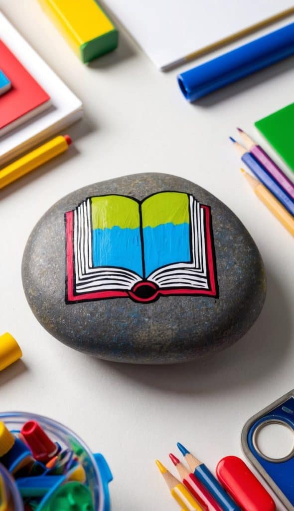 Painted Rocks School R 23 Back to School Painted Rock Ideas: Fun Classroom Decorations for ...