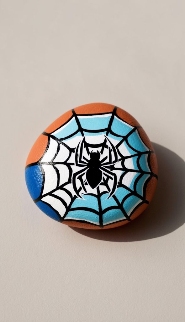 22 Spider Painted Rock Ideas: Creepy-Crawly Designs for Fun Rock Art ...