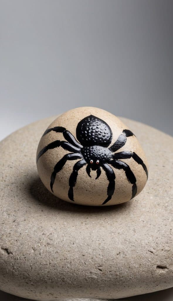 22 Spider Painted Rock Ideas: Creepy-Crawly Designs for Fun Rock Art ...
