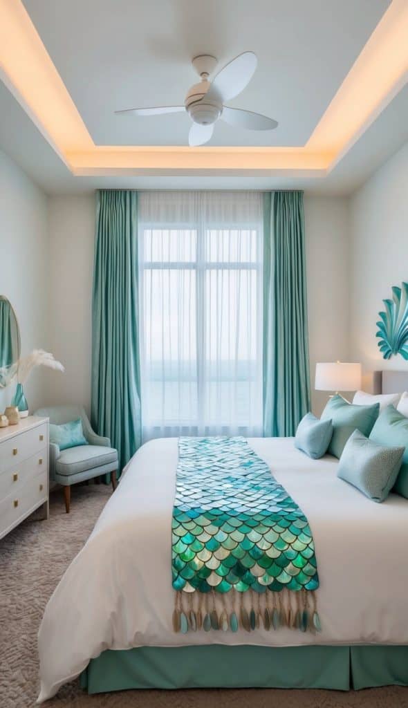 20 Mermaid Bedroom Decor Ideas for Kids: Create a Magical Underwater Oasis