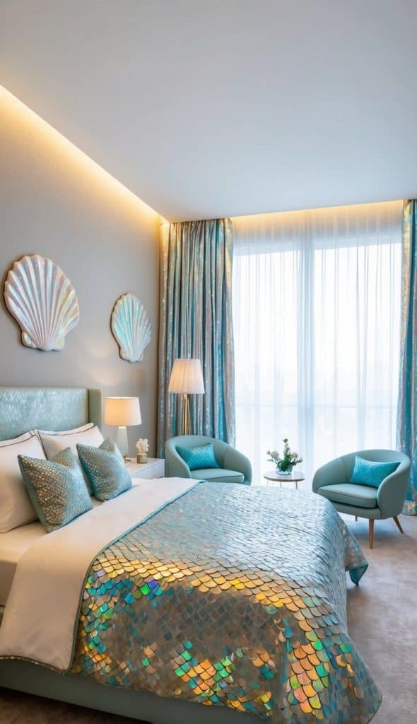 20 Mermaid Bedroom Decor Ideas for Kids: Create a Magical Underwater Oasis