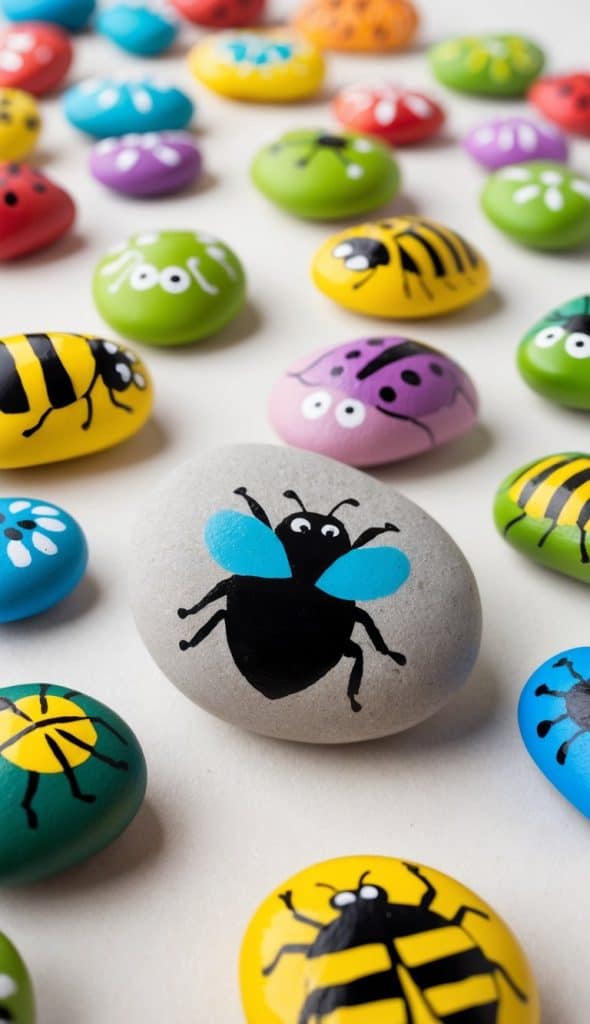 18 Bug Painted Rock Ideas: Adorable Creatures for Your Nature-Inspired ...