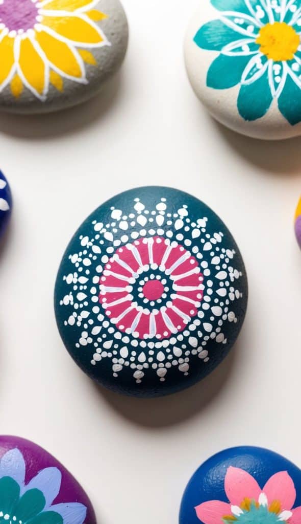 28 Mandala Painted Rock Ideas: Simple Designs for Mindful Creativity ...
