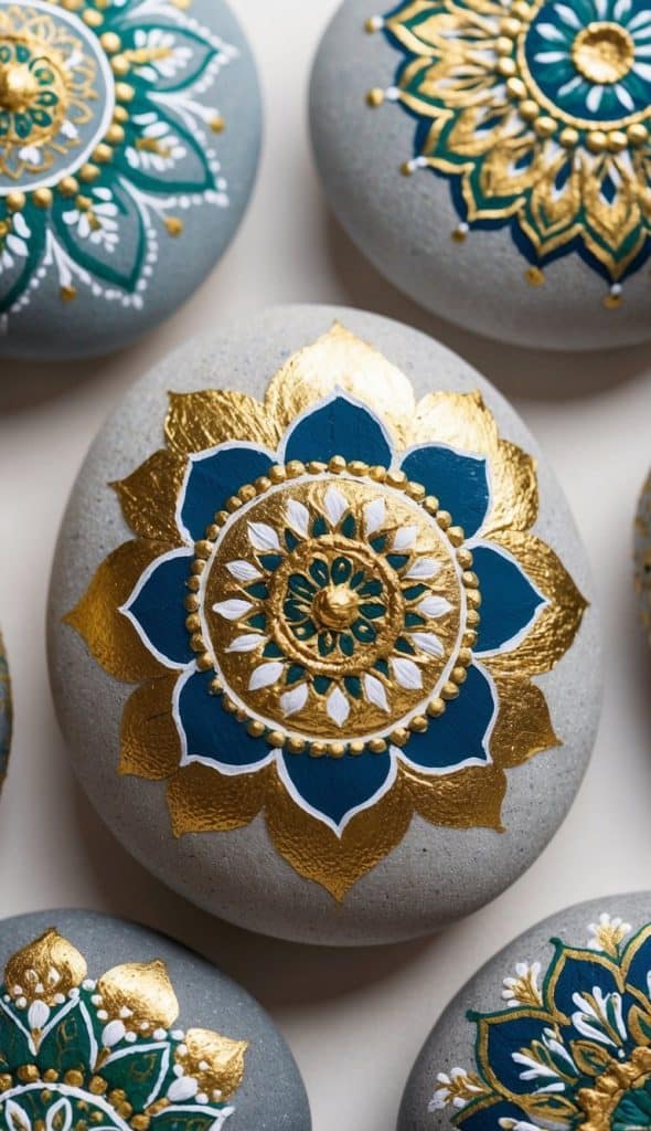 28 Mandala Painted Rock Ideas: Simple Designs for Mindful Creativity ...