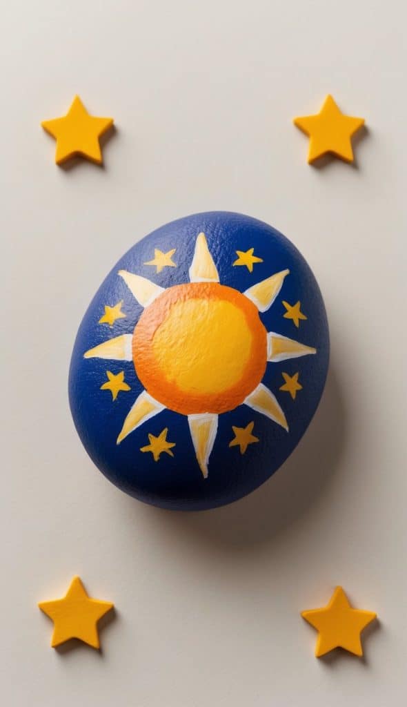 24 Sun Painted Rock Ideas: Radiant Designs to Brighten Your Day ...