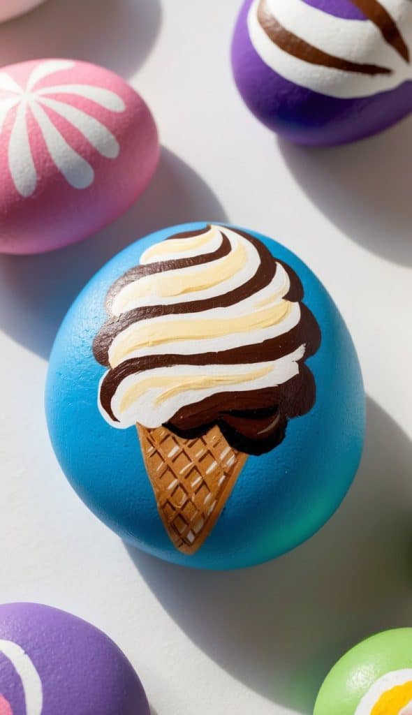 Ice Cream Rocks 19 Ice Cream Painted Rock Ideas: Sweet Summer Craft Inspiration ...