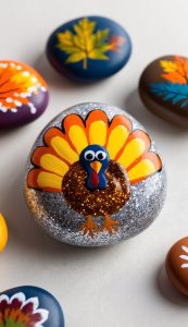 26 Turkey Painted Rock Ideas: Adorable Thanksgiving Crafts for the ...