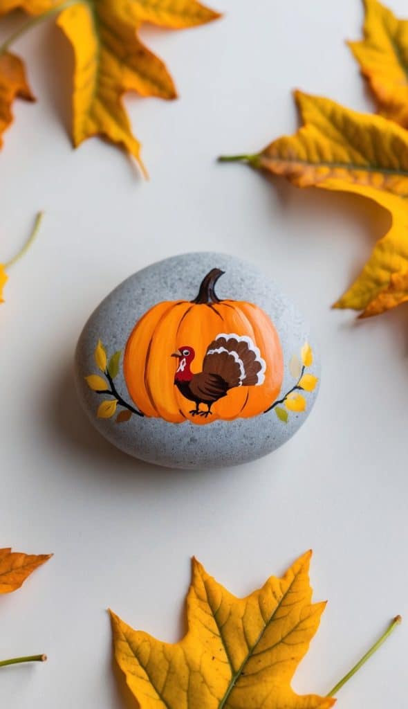 26 Turkey Painted Rock Ideas: Adorable Thanksgiving Crafts for the ...