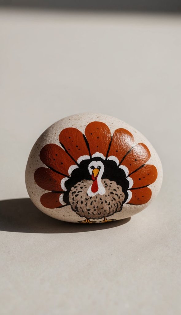 26 Turkey Painted Rock Ideas: Adorable Thanksgiving Crafts for the ...