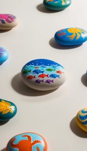 22 Ocean Painted Rock Ideas: Bring the Beach to Your Crafting with Sea ...