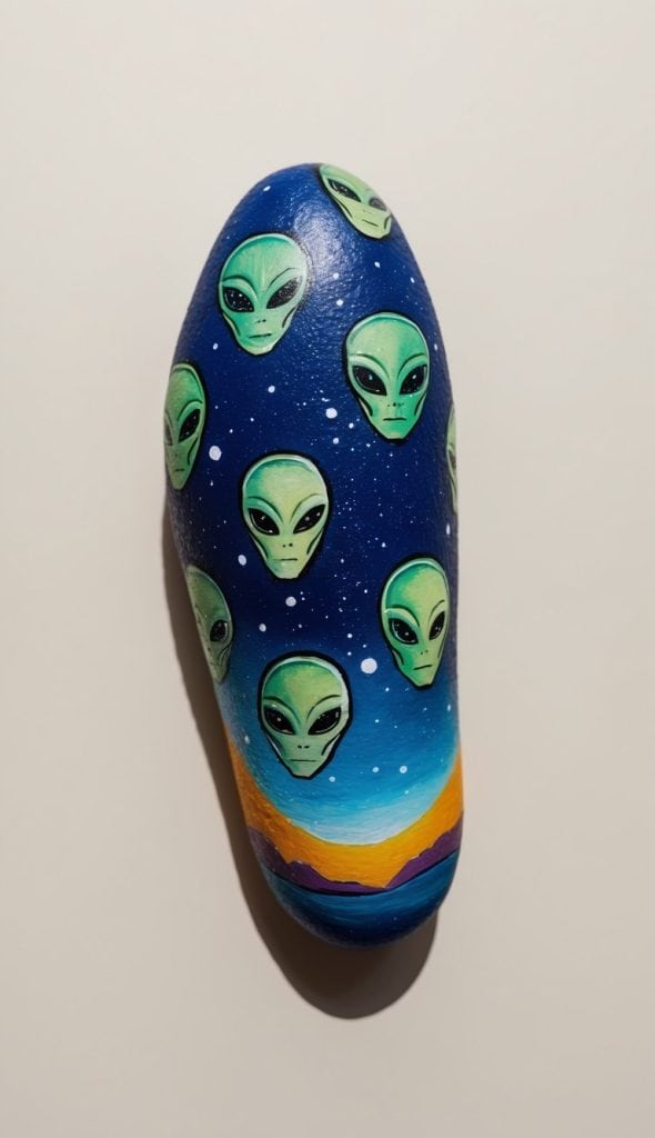 17 Alien Painted Rock Ideas for Space Enthusiasts - Living Tickled