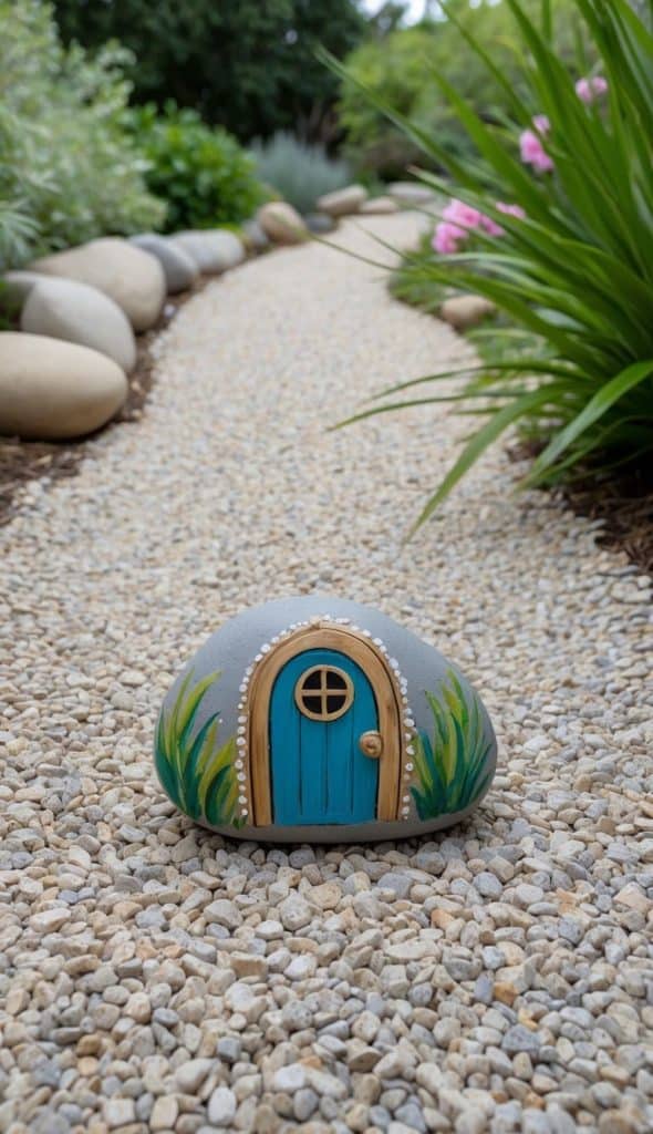 17 Fairy Door Painted Rock Ideas for Your Magical Garden - Living Tickled