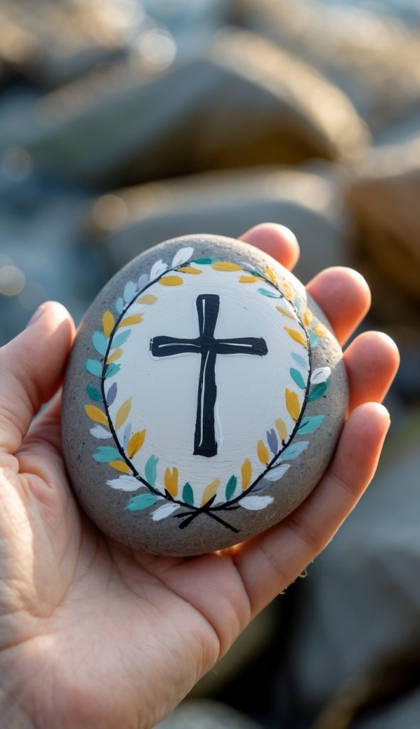 24 Christian Painted Rock Ideas to Share God’s Love - Living Tickled
