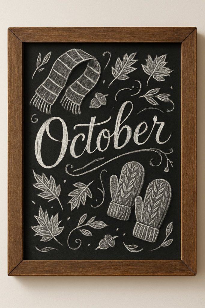 17 October Chalkboard Art Ideas to Brighten Your Autumn Decor