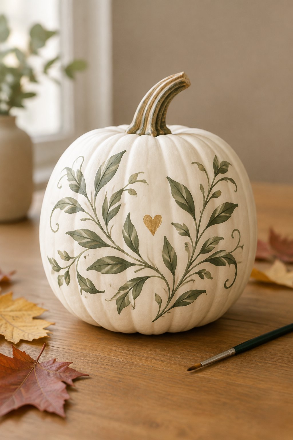 Blessed Script Pumpkin - aesthetic painted pumpkin ideas