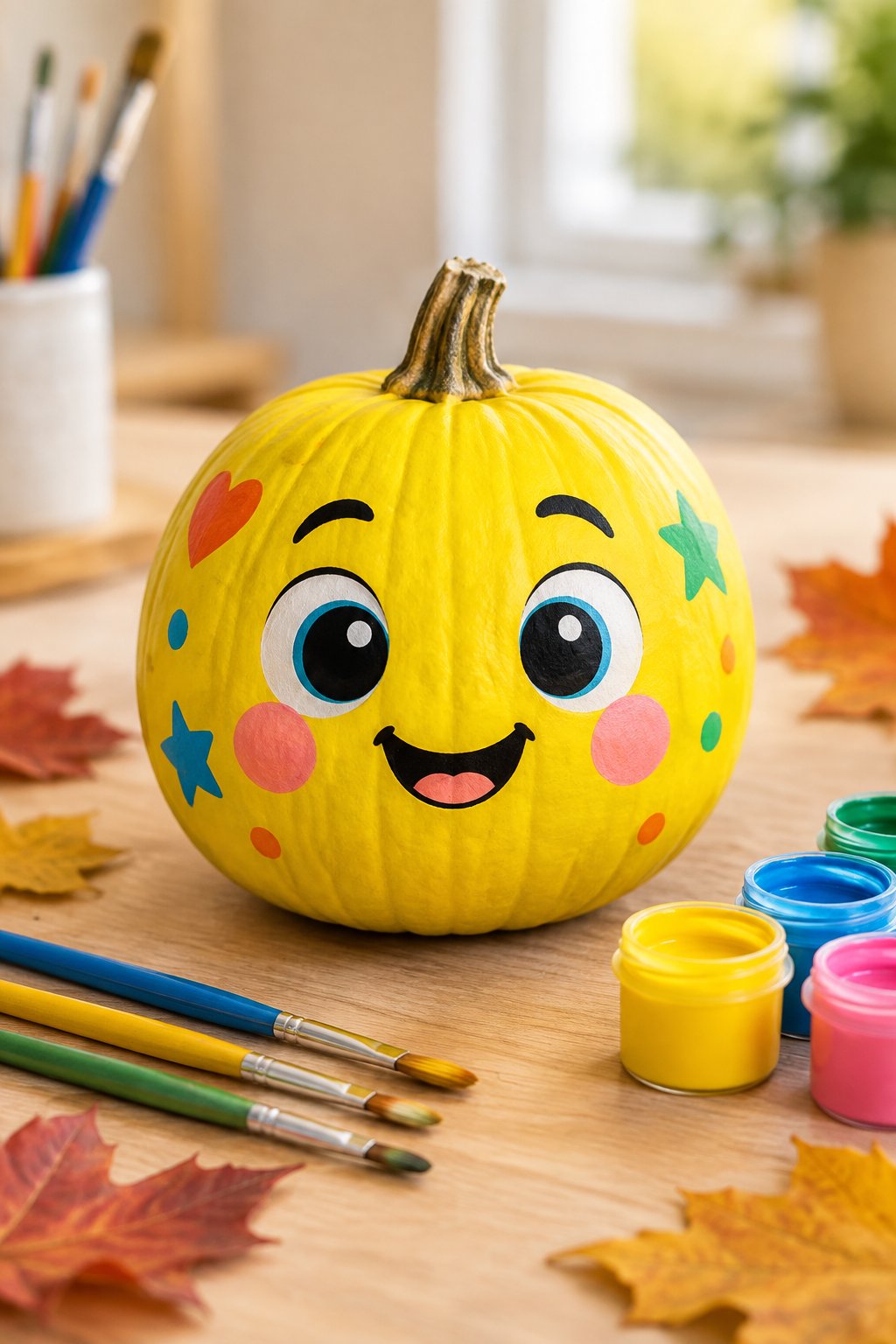 Cocomelon Yellow Pumpkin - character pumpkin painting ideas