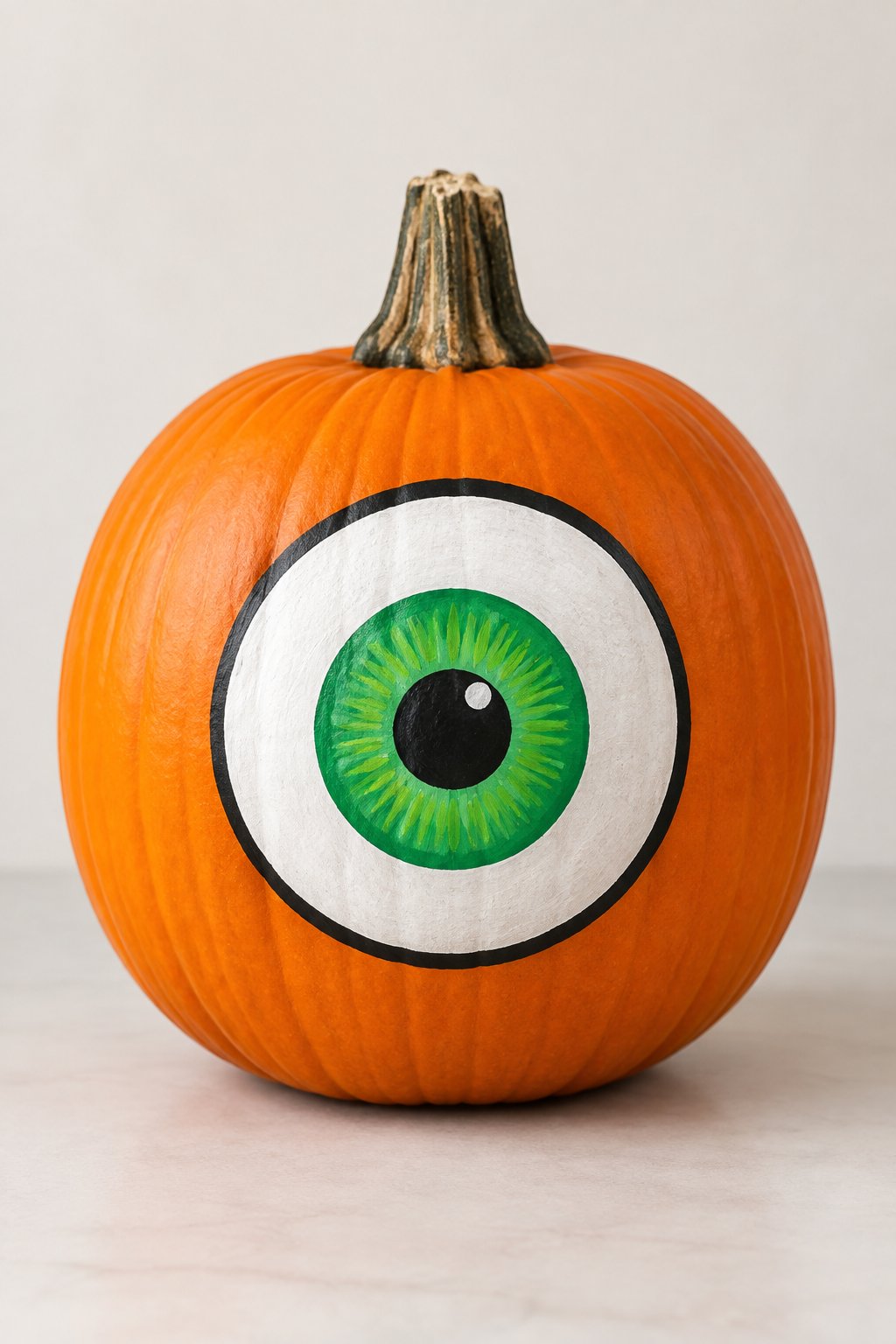 Cyclops Pumpkin - eyeball pumpkin painting