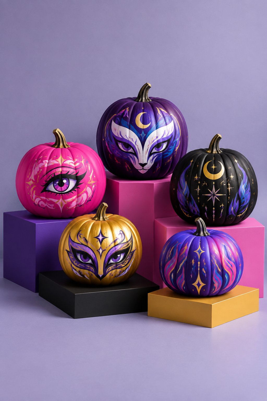 Stage Color Blocks - kpop demon hunters pumpkin painting