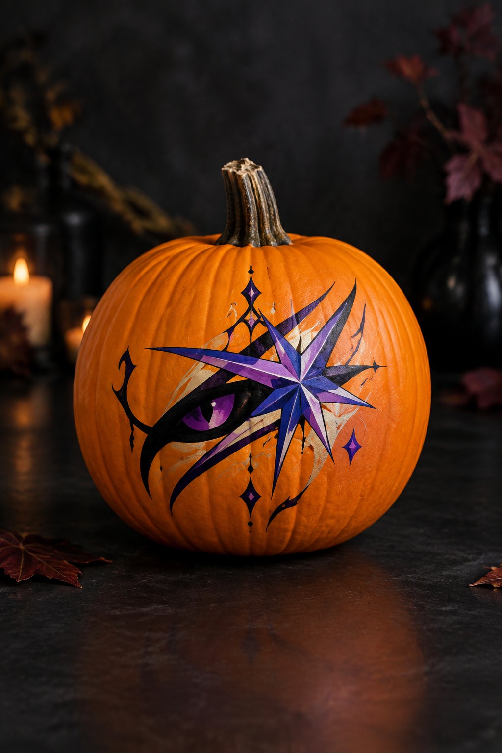 Star Pierced Cheek - kpop demon hunters pumpkin painting
