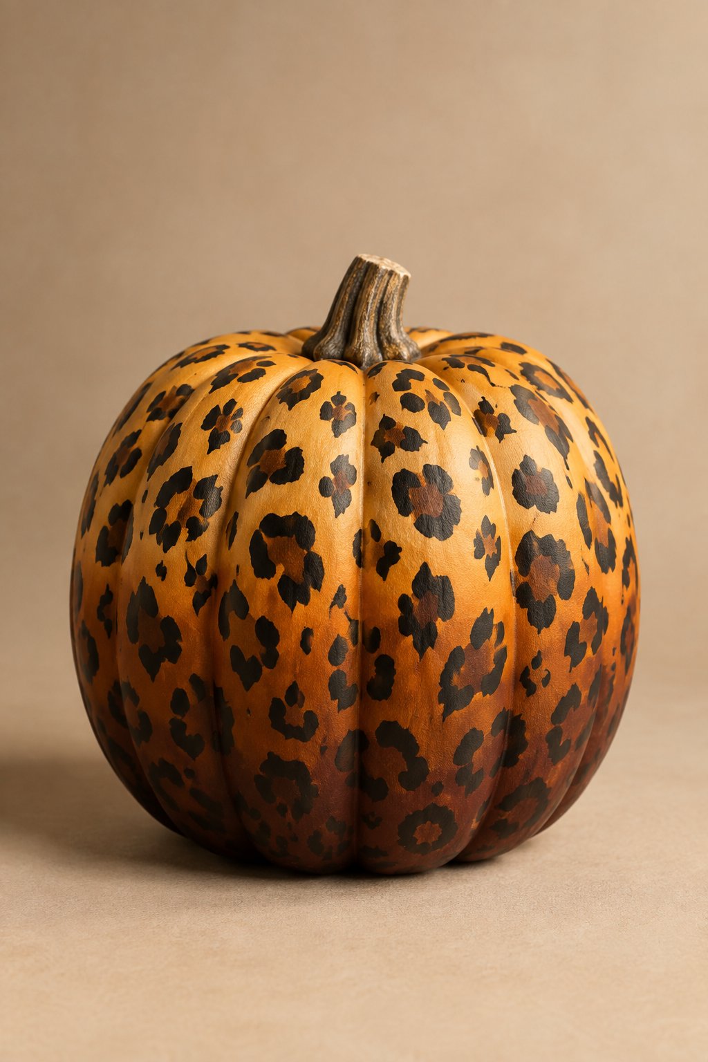 Leopard Ombre Fade - leopard painted pumpkin