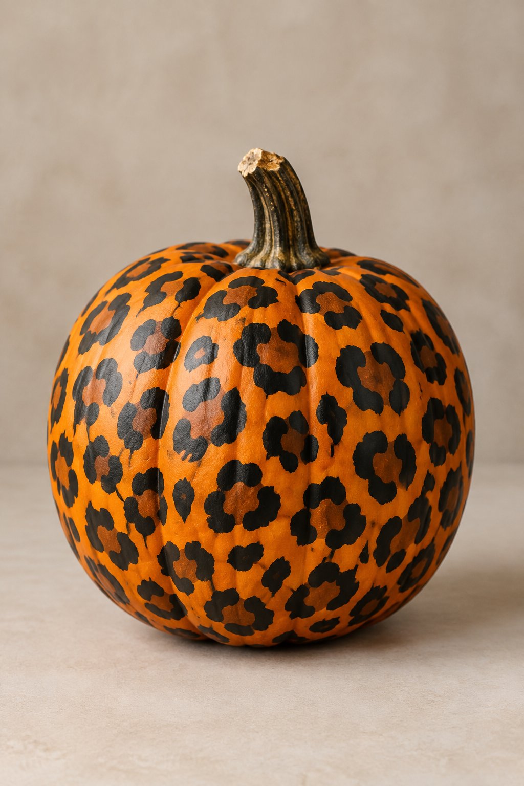 Bold Safari Leopard - leopard painted pumpkin