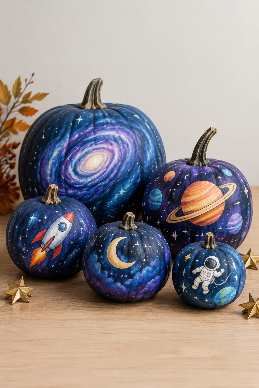 Space Explorer Theme - pumpkin painting contest ideas
