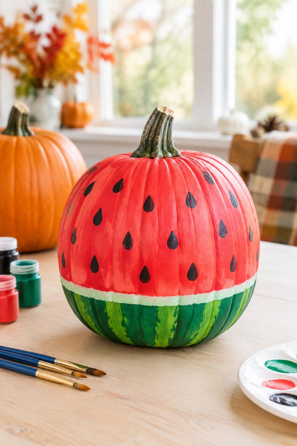 One in a Melon Design - pumpkin painting contest ideas