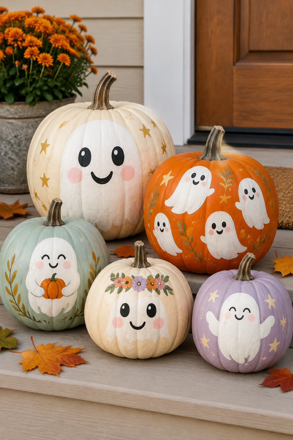 Friendly Ghost Parade - pumpkin painting contest ideas